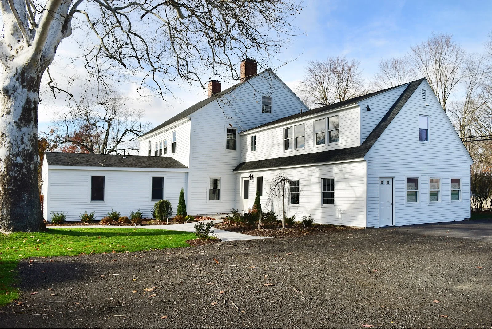 2 Park Place Business Center Share Granby - white colonial farmhouse with barn addition